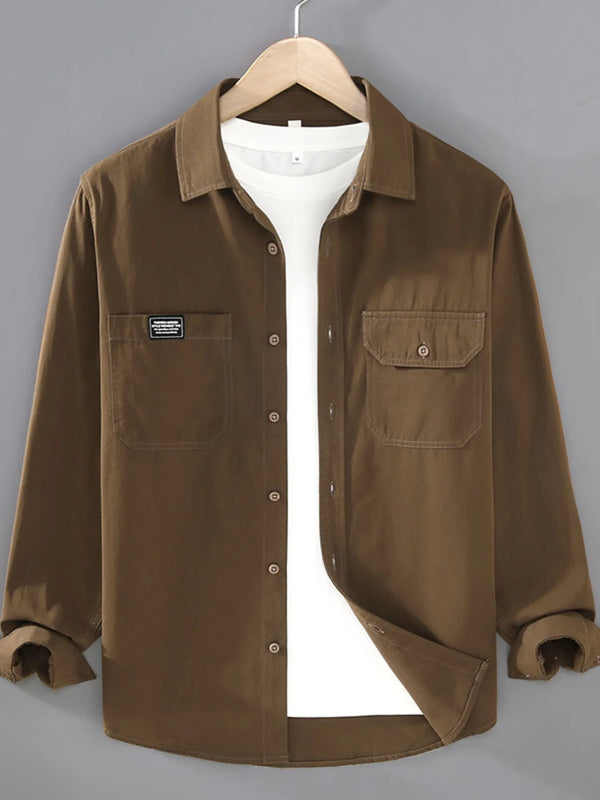 Men's Plus Size Button Up Short Sleeve Shirt